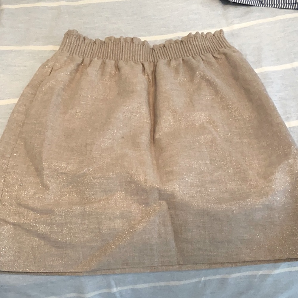 J. Crew Women’s Gold Skirt (Size 00)